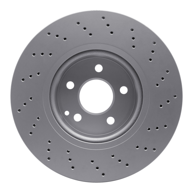 Mercedes-Benz S500 Brake Rotor (1) - Front - R1 Concepts - Drilled GeoSPEC Coated - `02-`06